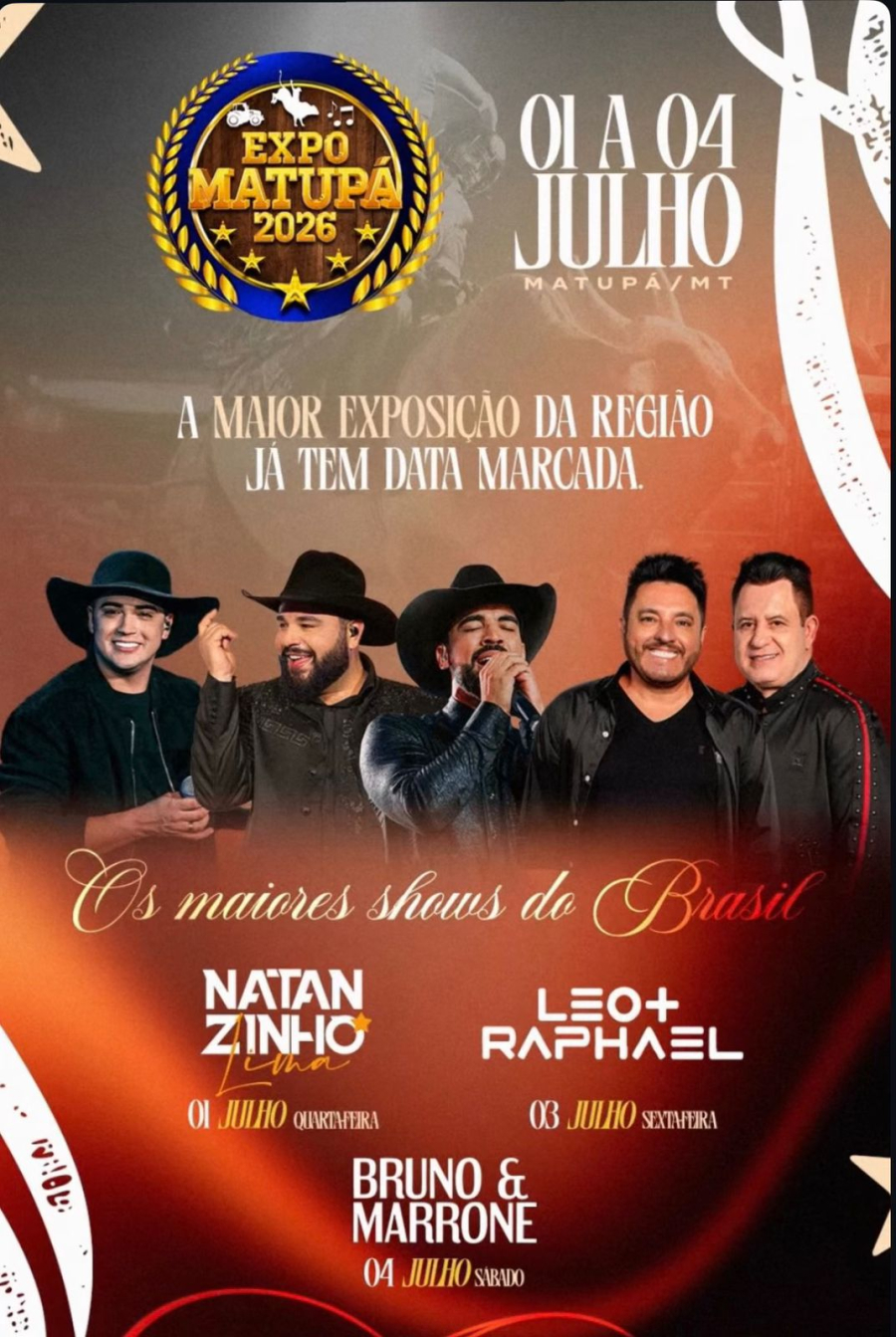 Expo Matupá 2026 é lançada oficialmente com grandes shows nacionais e promessa de edição histórica